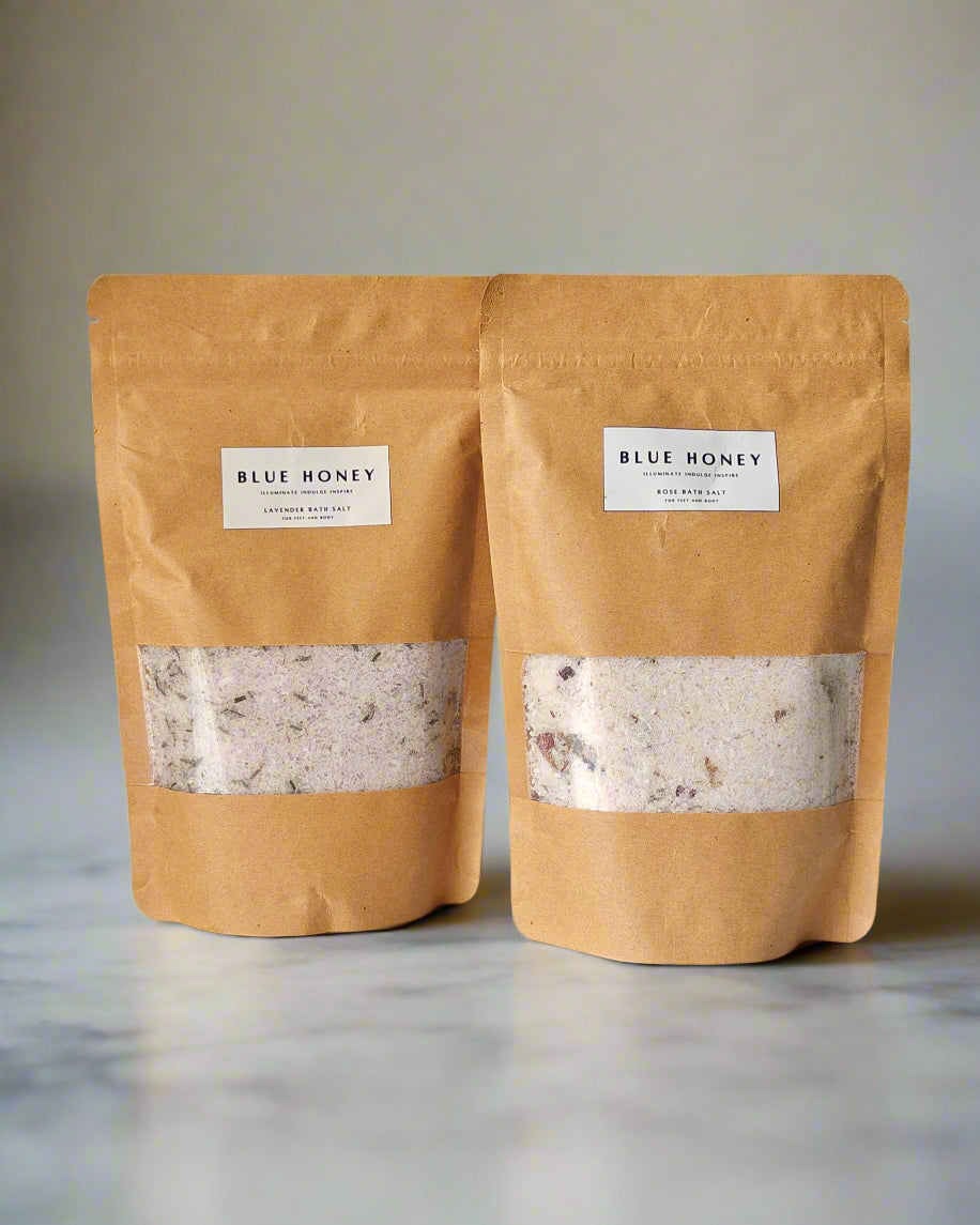 Bath Salt for Feet & Body – Rose & Lavender | Relaxing Soak
