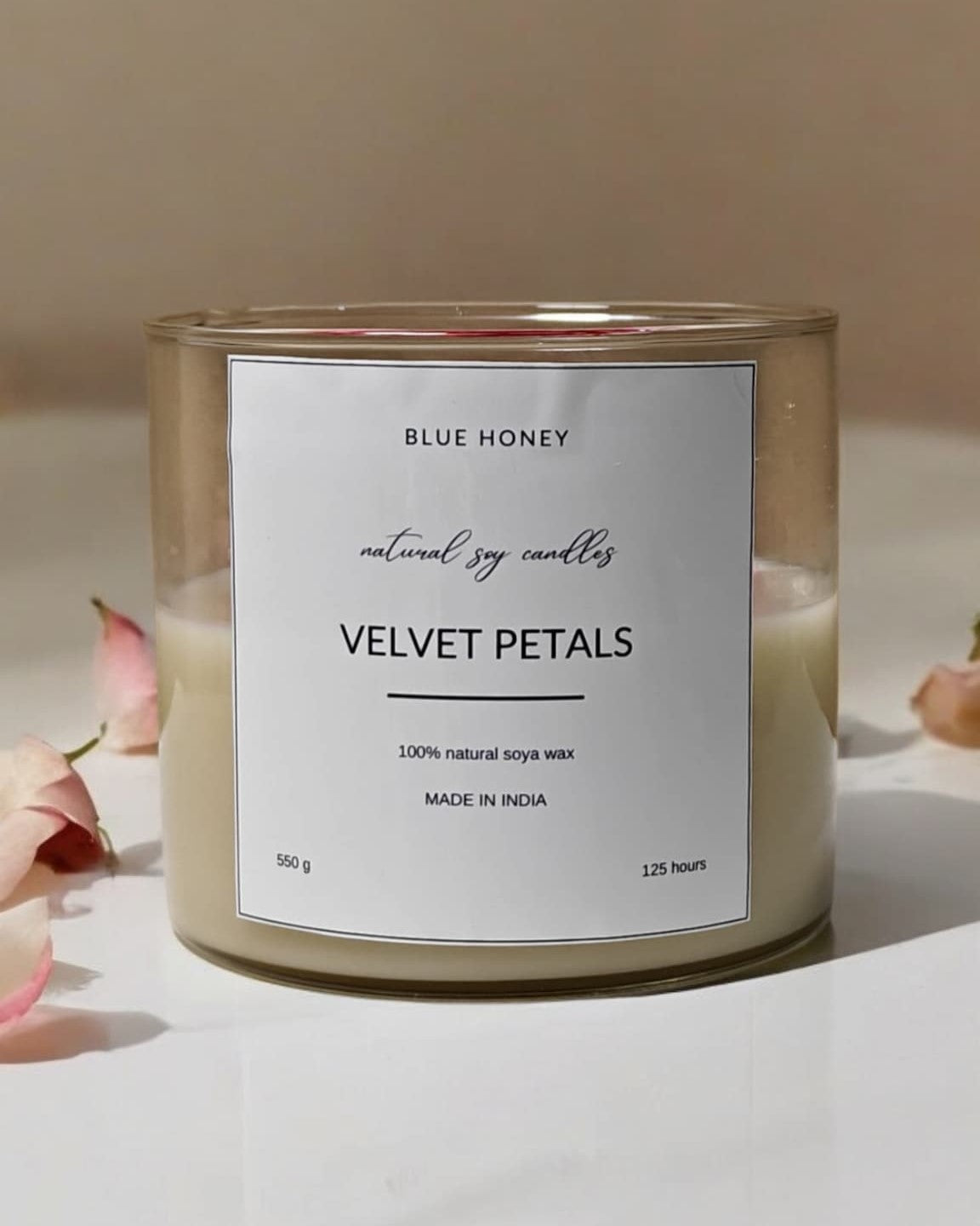 Peony Bloom | 550g Premium Soy Wax Candle with Handcrafted Peony Flower Design