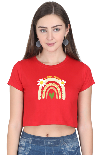 Sunshine and Daisies Crop Tee – Cute and Trendy for Everyday Style