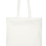 Large white tote bag with a "Eco is the New Chic" retro design, perfect for sustainable fashion.