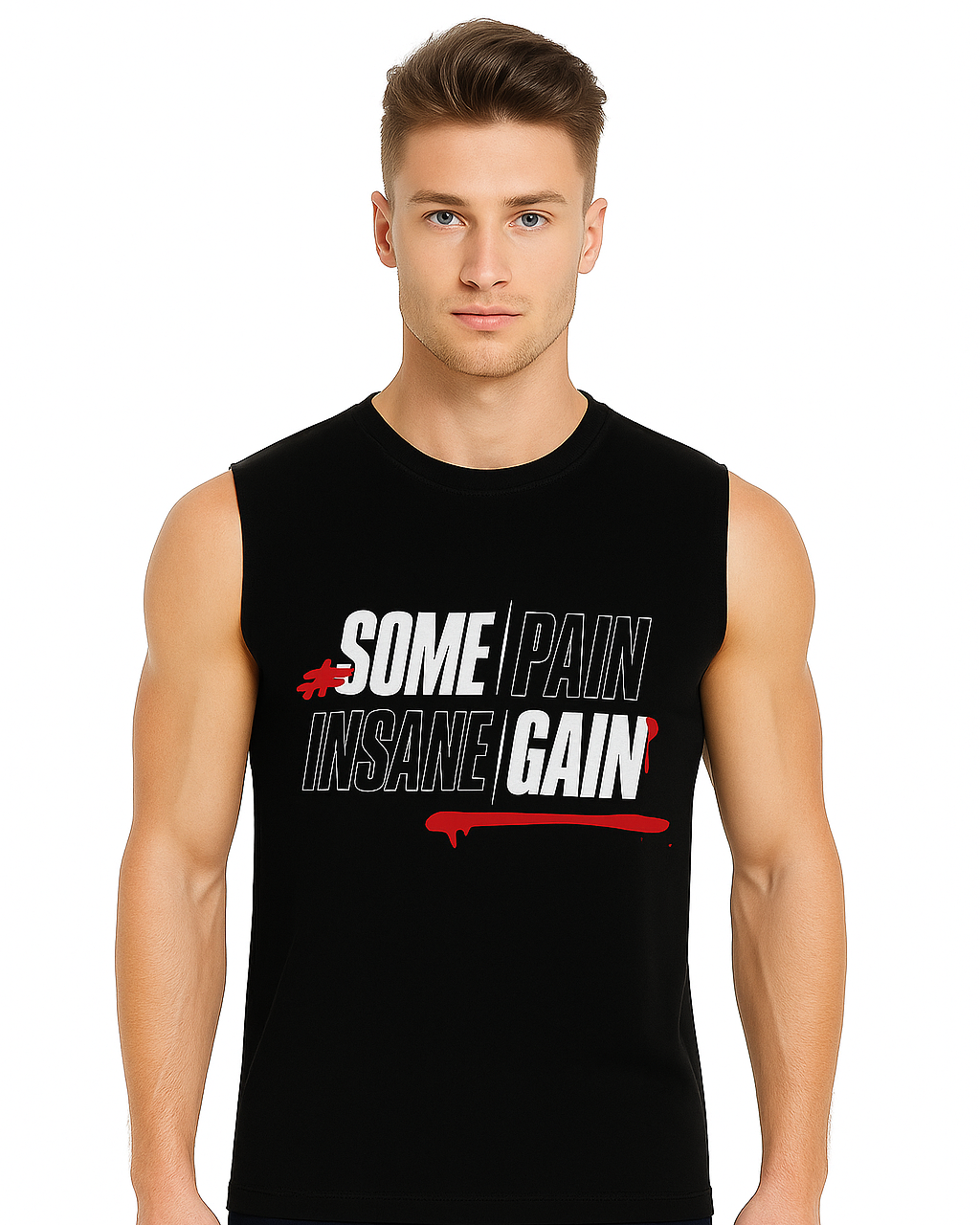 Some Pain, Insane Gain sleeveless T-shirt