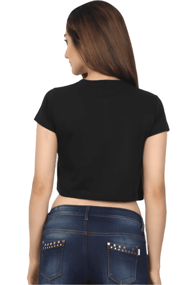 black back crop top