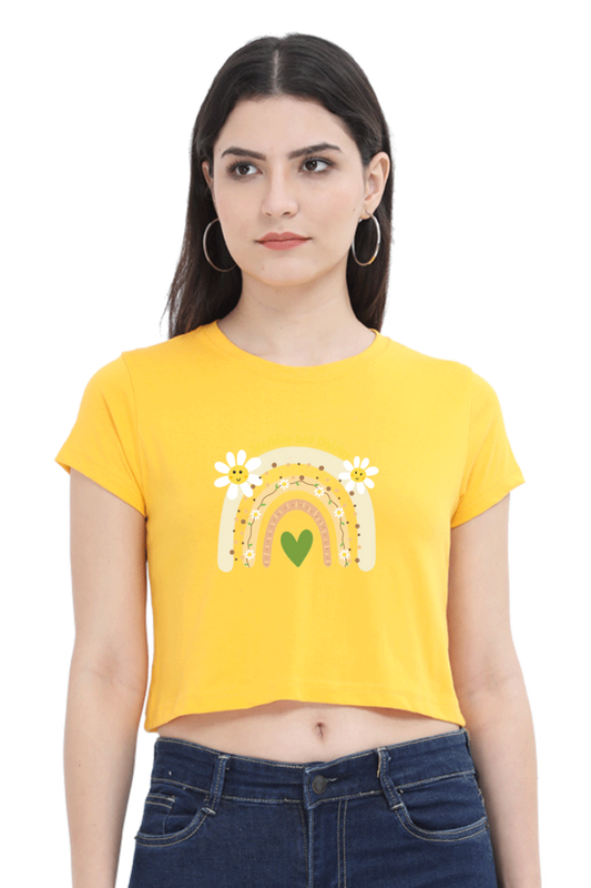 Sunshine and Daisies Crop Tee – Cute and Trendy for Everyday Style