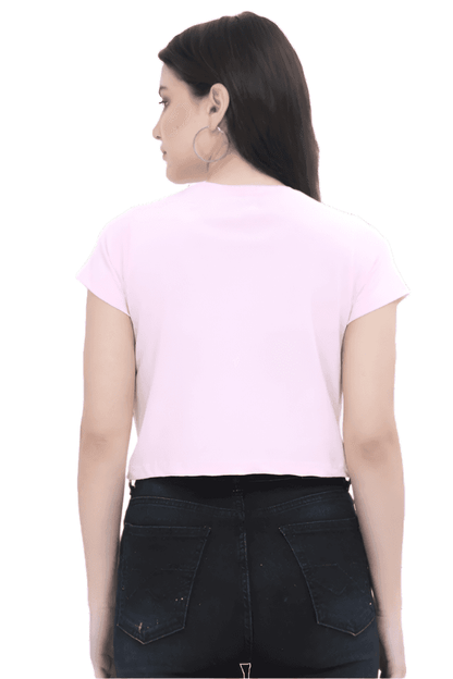 pink back crop top