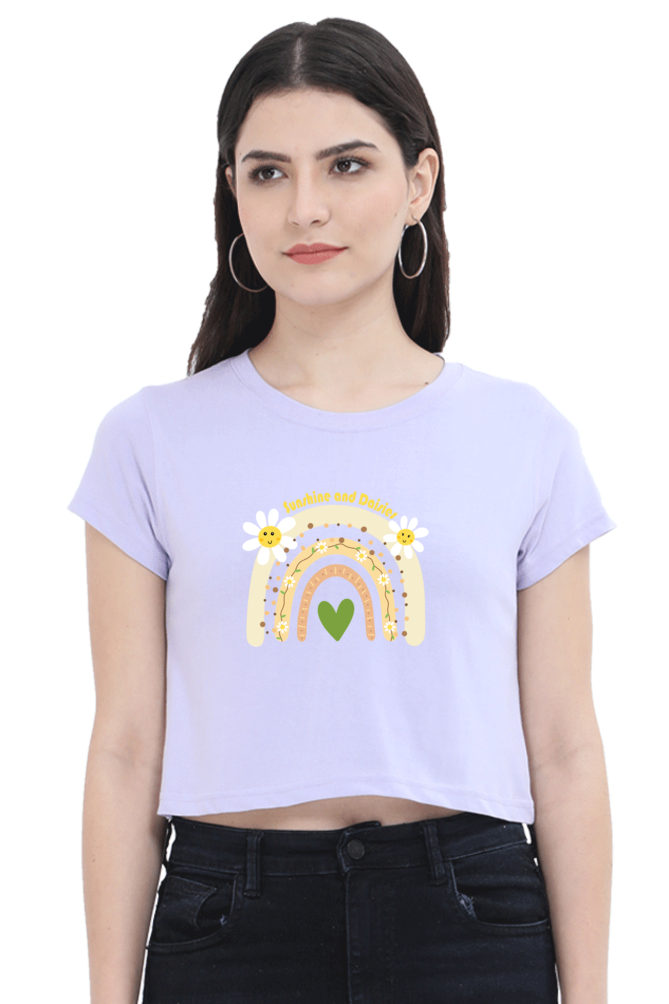 Sunshine and Daisies Crop Tee – Cute and Trendy for Everyday Style