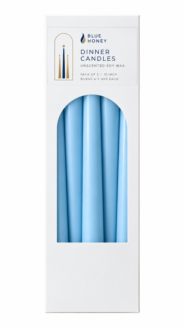 Soy Wax Dinner Candles, Pack of 5