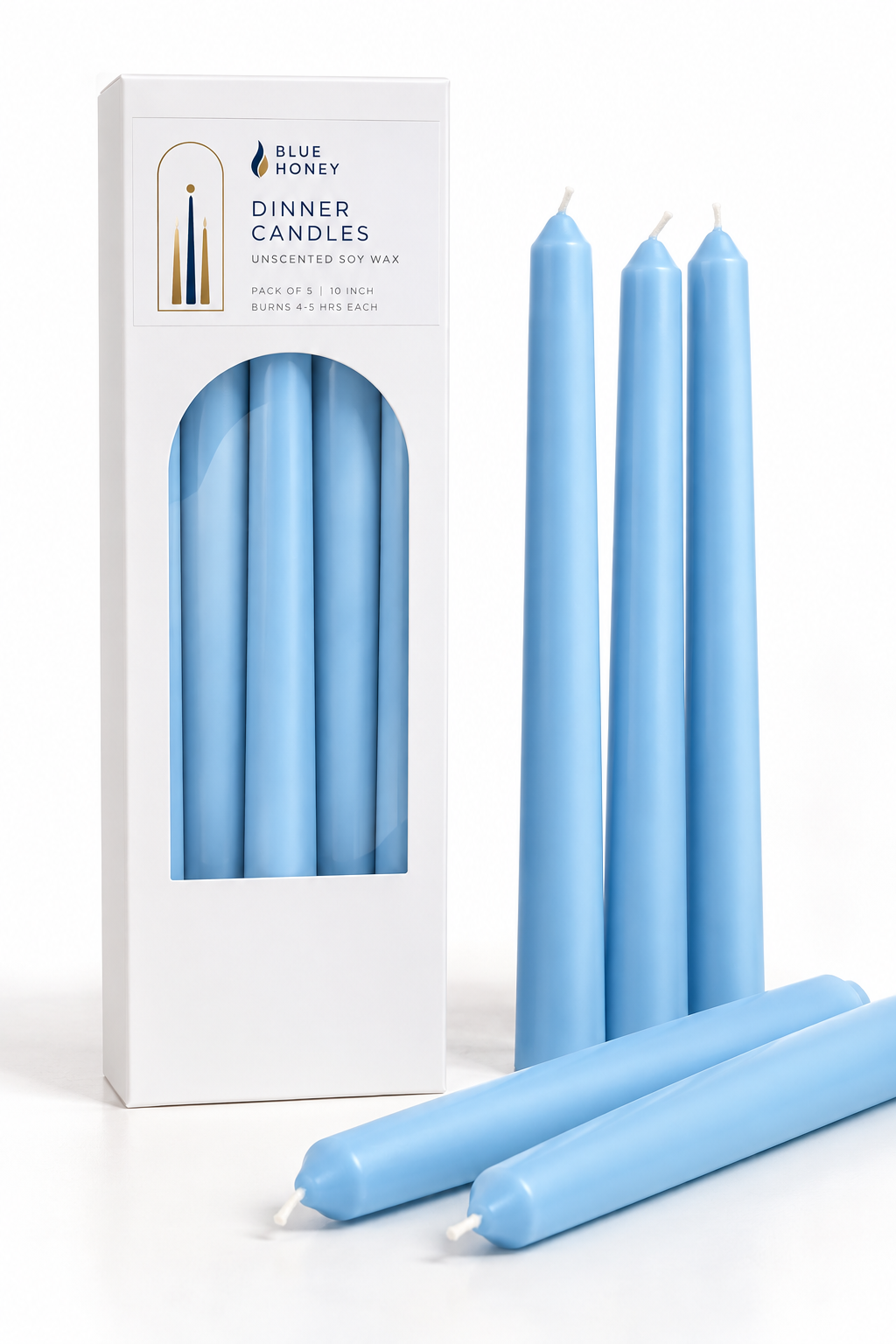 Soy Wax Dinner Candles, Pack of 5