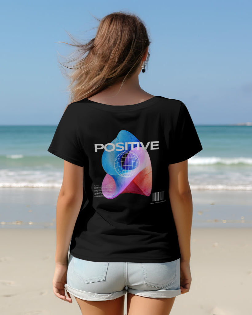 Cosmic Positive Vibes : Psychedelic Graphic Unisex Tshirt