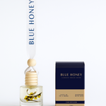 Blue Honey car diffuser with reed oil and natural fragrance, lasting up to 4 weeks.