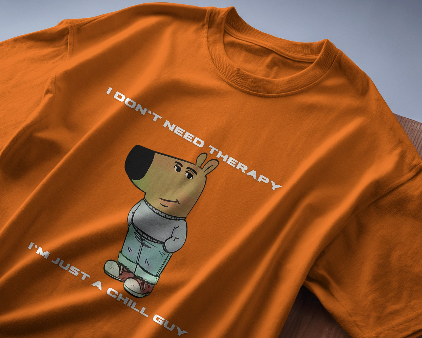 "I Don't Need Therapy" Chill Guy Graphic T-Shirt