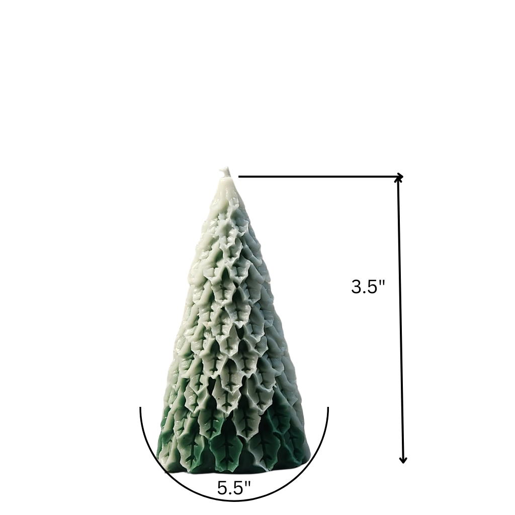 green Christmas tree dimensions