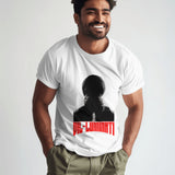 White t-shirt featuring the 'Dil-Luminati' graphic with Diljit Dosanjh's silhouette, front view.