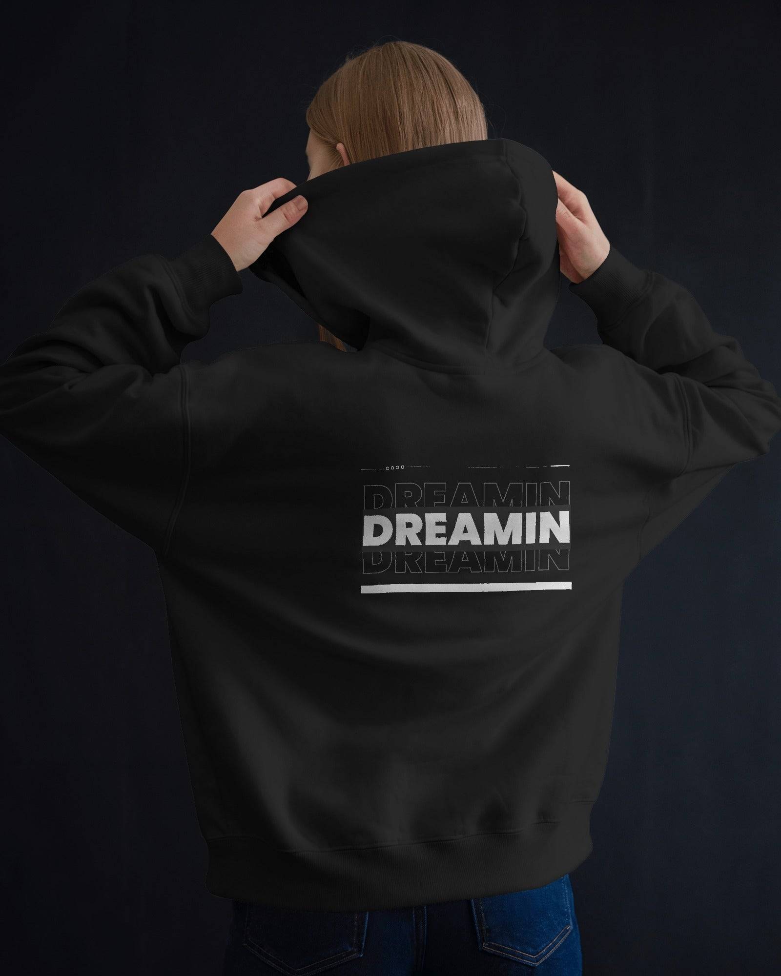 dreamin oversized hoodie back